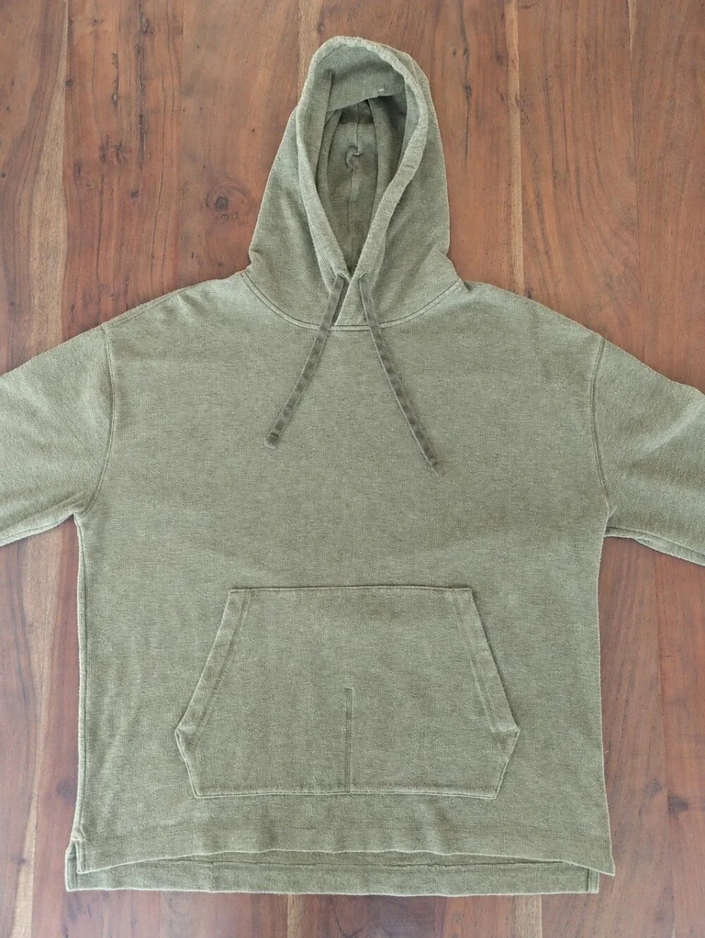 Banana Republic Double-Knit Pullover Hoodie - Exploration Green
